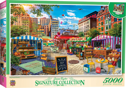 MasterPieces 5000 Piece Jigsaw Puzzle for Adults, Family, Or Kids - Buy Local Honey - 40"x60"