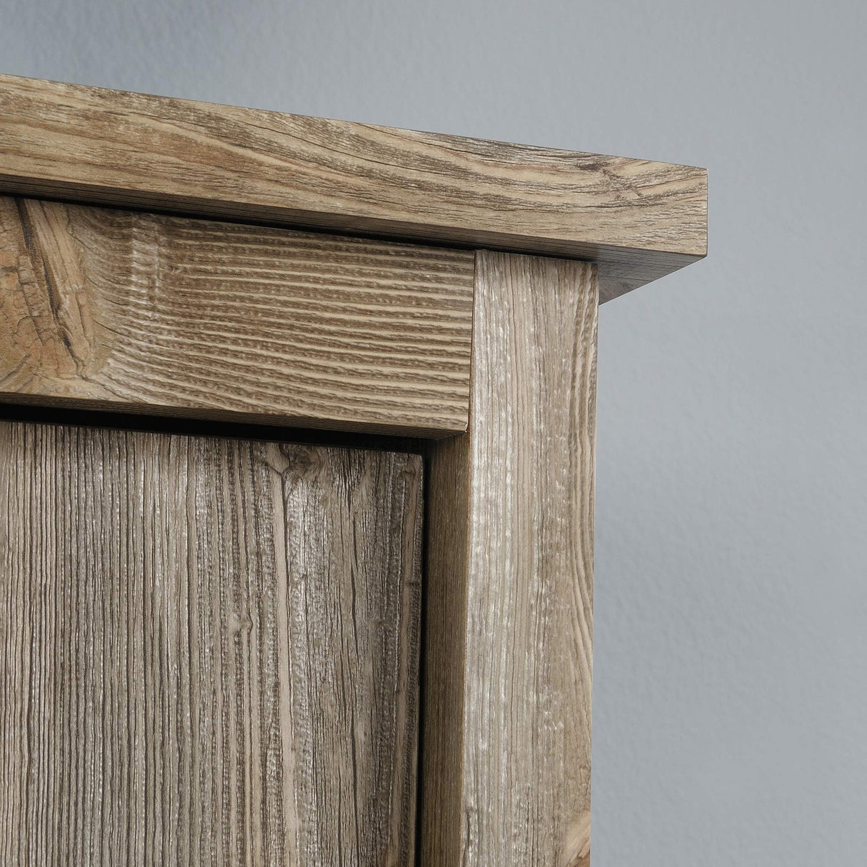 Sauder Granite Trace Storage Pantry Cabinet, L: 35.2"x W: 16.26"x H: 71.97", Rustic Cedar finish Sauder