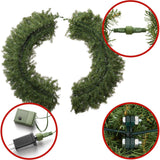 Casafield Pre-Lit Artificial Christmas Wreath for Front Door, Window or Mantel, Green Fir with White Lights Indoor/Outdoor Holiday Decor, 60 Inches Casafield