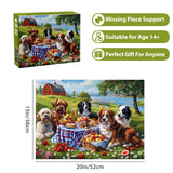 500 Pieces Puzzles for Adults–Dogs Jigsaw Puzzle for Adults Children Elderly–Recycled Paper Puzzle 500 Pieces–Challenging Family Activity Game Gift for Family Friends Men Women Seniors (21x15in) Jeacirio