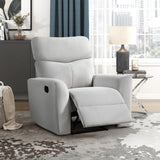 Lexicon Recliner Chair Living Room Reclining Sofa Chair, Home Theater Seating, Wall Hugger Recliner, Manual Recliner Sofa Chair for Living Room/Office/Apartment, Gray Lexicon
