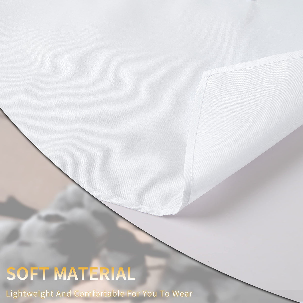 Tosewever 2 Pack Adjustable Bib Apron, Waterdrop Resistant Aprons with 2 Pockets Cooking Kitchen Restaurant Aprons for Women Men Chef, BBQ Drawing Crafting Outdoors (Polyester-White, 2) Tosewever