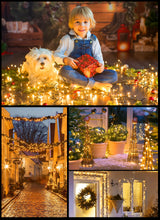 Brightown Christmas Tree Lights Outdoor Cluster Lights - 2000 LED 100 Ft Christmas Firecrackers String Lights, 12 Modes Timer Remote Waterproof Plug in Twinkle Fairy Lights for Xmas Tree Garland Party Brightown