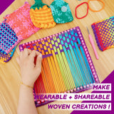 Find Scrapblooms DIY Weaving Loom Kit with Portable Box for Kids & Adults,Potholder Loom Kit,Crafts Projects for Friendship Bracelet,Gift Ideas for Girls Find Scrapblooms