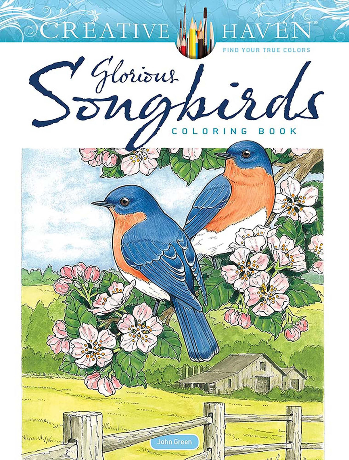 Creative Haven Glorious Songbirds Coloring Book (Adult Coloring Books: Animals) WoodArtSupply