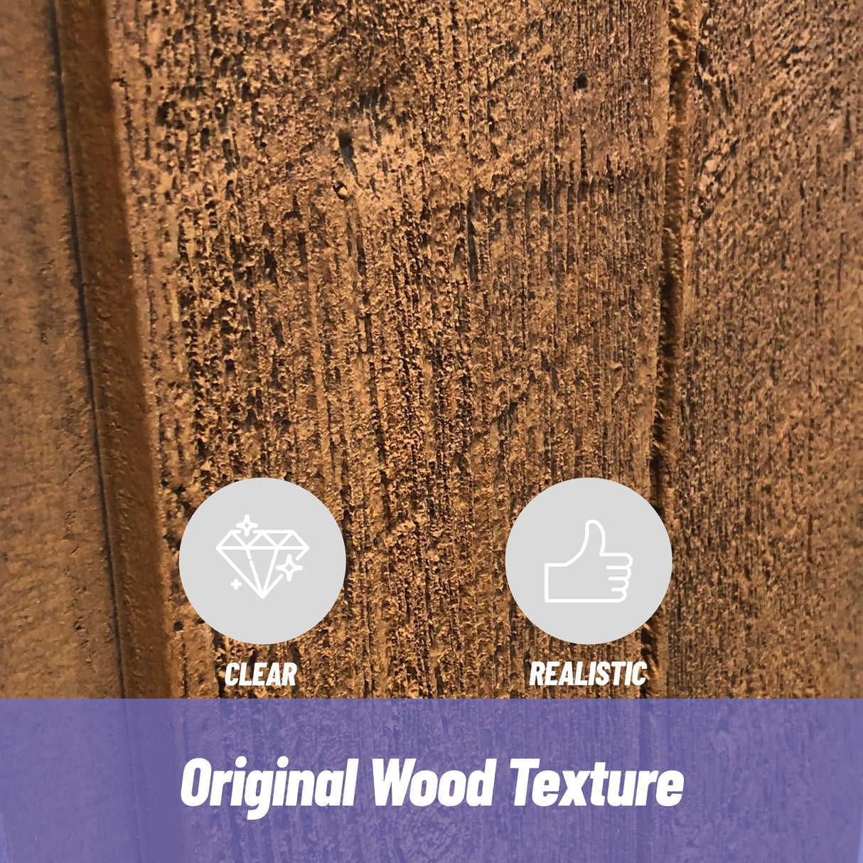 KASARO PU Faux Wood Wall Panels, 4 Pieces 3D Wainscoting Panel Accent for Interior Or Exterior Decor, 45.7 × 11.8 inch, Rustic Wood Brown KASARO