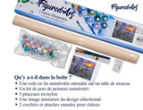 Figured'Art Paint by Numbers for Adults Deer Couple 16"x20" - Craft Art Painting DIY Kit Rolled Canvas Without Frame Figured'Art