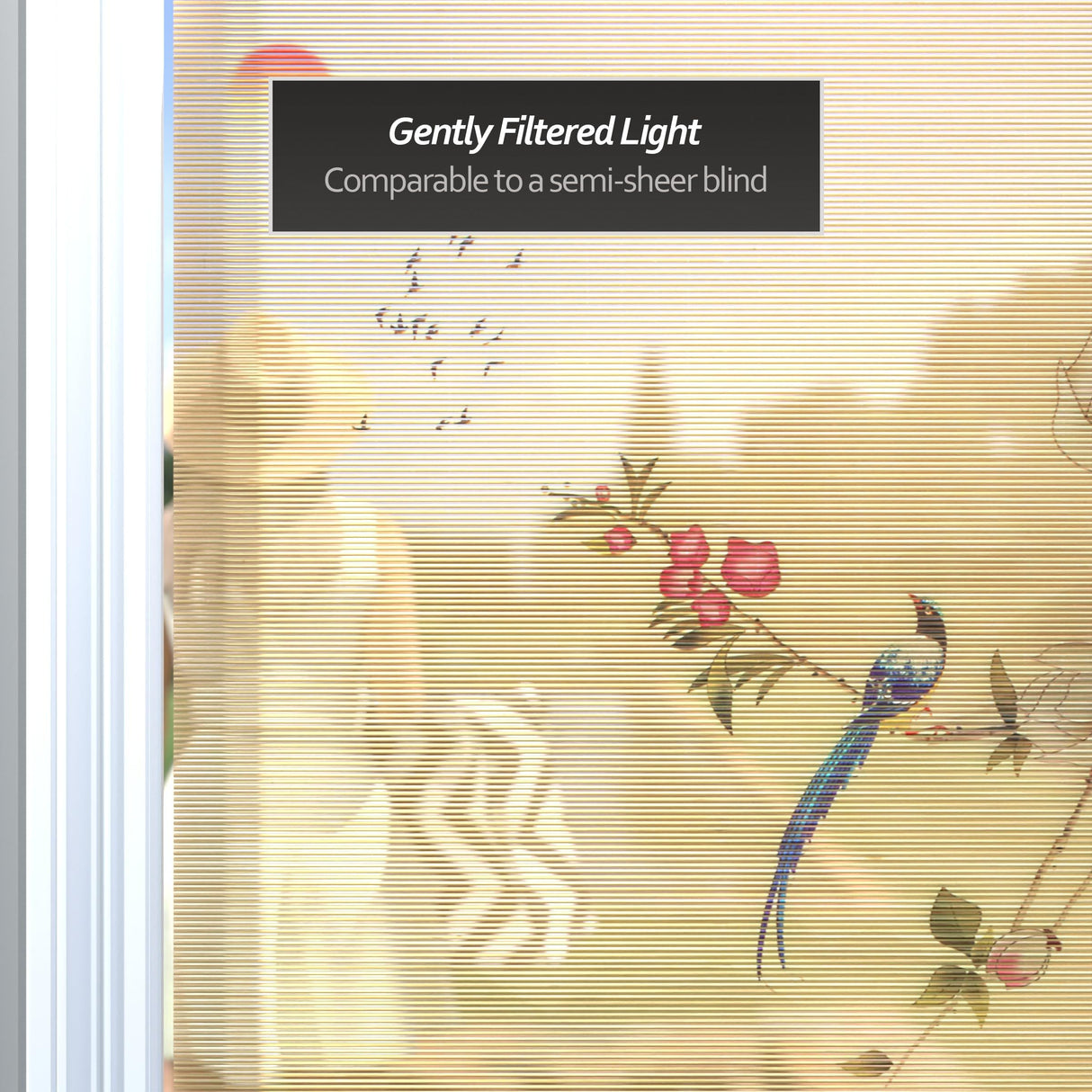 Red Lantern Bamboo Window Shade Blind - Rising Sun 36" Wide Red Lantern