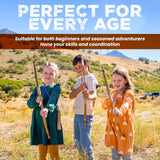 Adventure Awaits - 2-Pack Handmade Wooden Bow and Arrow Set - 20 Wood Arrows and 2 Quivers - for Outdoor Play Adventure Awaits!