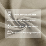 HolidayIdeas Outdoor Curtains for Patio Waterproof-4 Panels Linen Gazebo Curtains 54"x84"-Indoor/Outside Privacy Taupe Curtains Weatherproof Weighted for Pergola, Porch,Backyard,Living Room,Sunroom HolidayIdeas