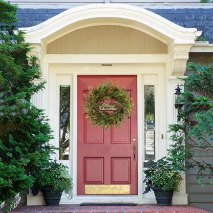 WreathDream 22 inch Artificial Christmas Wreath with Pine Cones and Needles for Indoor Outdoor Holiday Home Decor