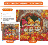 igoodom Diamond Art Kits for Adults, Fall Diamond Painting Kit, Full Drill Round Autumn Diamond Art Kits, DIY Gem Art and Crafts for Home Wall Decor Gift 14x14inch igoodom