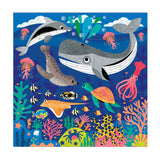 Mudpuppy Depths of The Sea - Jumbo 25 Piece Jigsaw Floor Puzzle Featuring Whales, Dolphins, and More!, Flower Mudpuppy