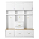 Entryway Hall Tree With Bench And Storage, 5 In 1 Coat Rack HouseOfZazla