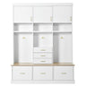 Entryway Hall Tree With Bench And Storage, 5 In 1 Coat Rack HouseOfZazla