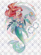 Ceaco - Disney's 100th Anniversary - Foil Puzzle - The Little Mermaid - Platinum Princess Ariel - 500 Piece Jigsaw Puzzle Ceaco