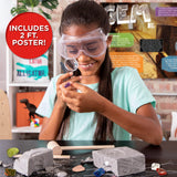 Discovery Kids Gemstone Dig Stem Science Kit by Horizon Group Usa, Excavate, Dig & Reveal 11 Real Gemstones, Includes Goggles, Excavation Tools, Streak Plate, Magnifying Glass & More Discovery Kids