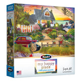 RoseArt - My Happy Place - Seaside Hill - 1000 Piece Jigsaw Puzzle for Adults RoseArt