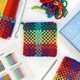 Friendly Loom 7” Traditional Potholder Weaving Kit | Sturdy Metal Loom and Quality Cotton Weaving Loops in Rainbow Colors | Complete Kit to Weave 2 Functional Potholders | Made in the USA Harrisville Designs