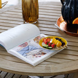 Cambridge Casual Arie Wood Patio Coffee Table, Plantation Teak, 40 Inch/Weathered Gray Cambridge Casual