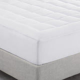 Serta ComfortSure Queen Mattress Cover, Fitted Pillow Top Mattress Pad, Super Soft and Breathable Quilted Cotton Protector with 18" Elastic Deep Pockets for Secure Fit, White Serta