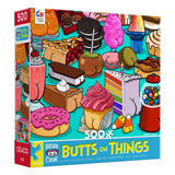 Ceaco - Brian Cook - Butts on Things - Sweet Cheeks - 500 Piece Jigsaw Puzzle Ceaco