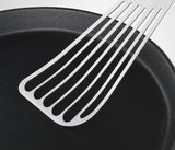 New Star Foodservice 43068 Wood Handle Fish Spatula, 6.5" Blade, Silver New Star Foodservice