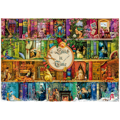 Educa - A Stitch in Time - 3000 Piece Jigsaw Puzzle - Puzzle Glue Included - Completed Image Measures 47.24"x 37.79" - Ages 14+ (19946)