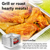 Aluminum Pans 9x13 Disposable Foil (30 Pack) - Half Size Steam Table Deep Pans - Tin Pans Great for Cooking, Heating, Storing, Prepping Food Stock Your Home