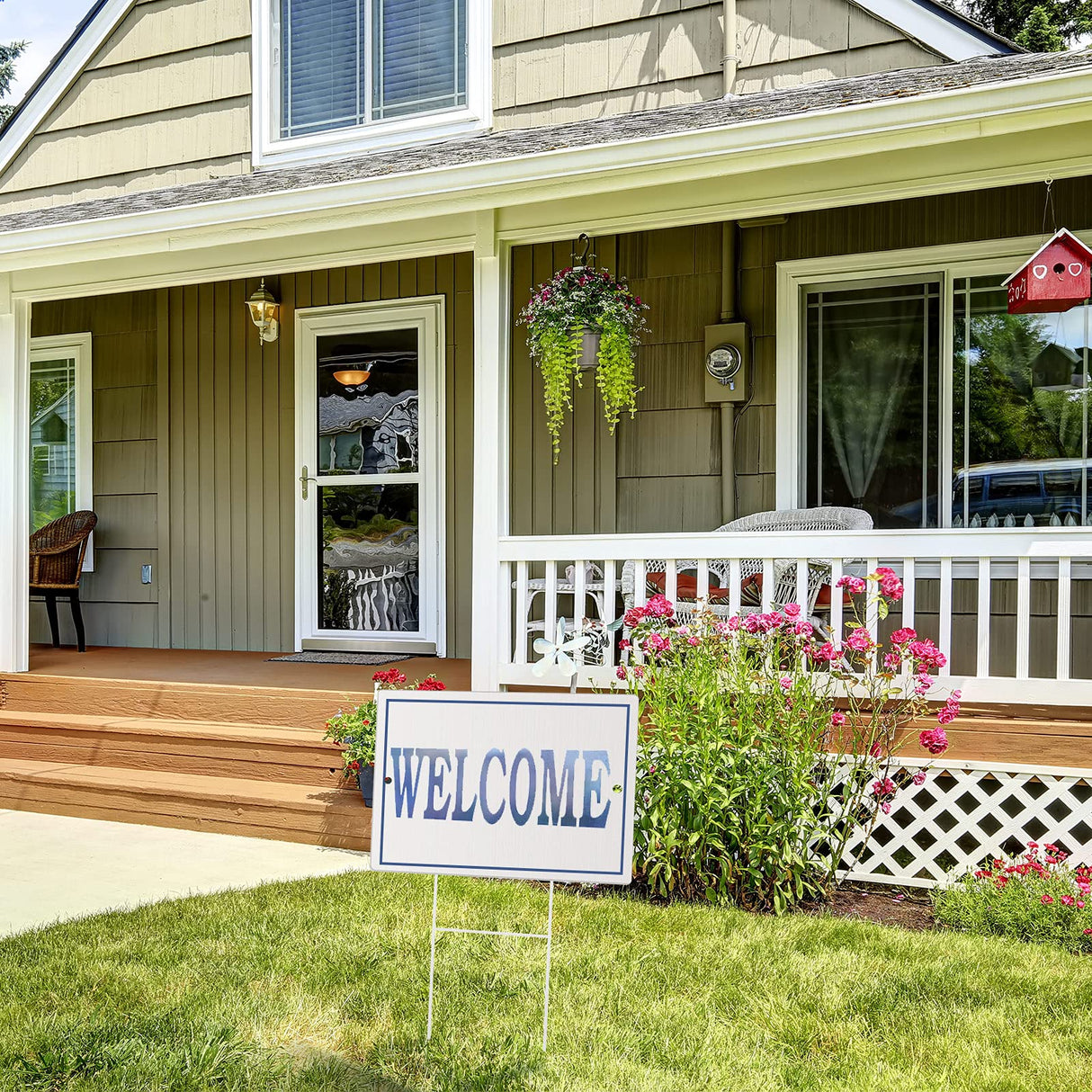 Hotop 3 Pieces Aluminum Weatherproof Metal Sign White Aluminum Sign Blank for Parking Space, Party, Graduation, Birthday, Anniversary, Garden, Art Project Hotop