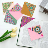 Morledoa 6 Pcs Diamond Painting Bookmarks, Mandala Diamond Art Kits for Adults, DIY Triangle Making Corner Bookmark Kits Morledoa
