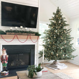 Fraser Hill Farm 7.5-Ft. Foxtail Pine Artificial Christmas Tree with Stand and No Lights, Unlit Foldable Fake Christmas Tree with Realistic Foliage for Home Decoration Fraser Hill Farm