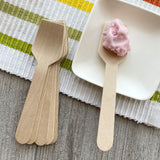 Bulk Mini Wooden Spoons -Eco Friendly Disposable Biodegradable - 3.75 Inches - 300 Pack Outside the Box Papers Brand Outside the Box Papers