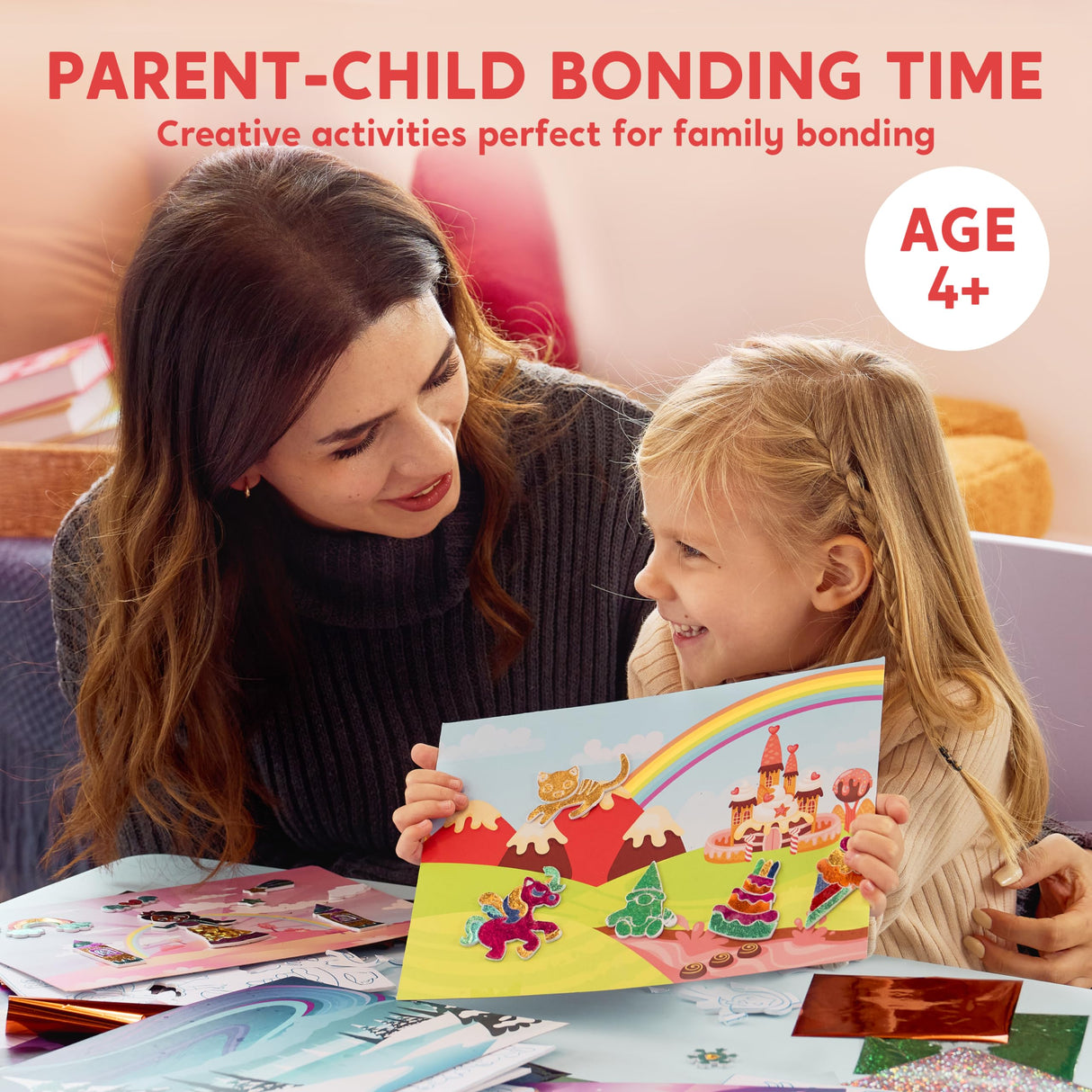 Klever Kits Foil Art Kit for Kids - Arts & Crafts Supplies, Mess Free Coloring, Foil Foam Stickers, Creative Travel Toys, Birthday Gifts for Boys & Girls Ages 4 and Up Klever Kits