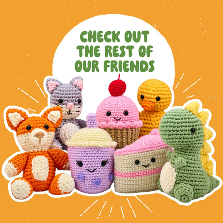 Bucilla Complete Crochet Kit, Pete The Pizza, 5" Bucilla