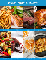 Midea Air Fryer 5.5 Quart with See-Thru Window, Heatexpress Rapid Air Technology, and 9 Preset Menus for Quick and Easy Meals Midea