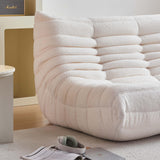 Bean Bag Chair for Adults, Oversized Loveseat Fireside Chair Comfy Lazy Floor Sofa, 2 Seater Lazy Sofa Couch Memory Foam Bean Bag for Living Room, Bedroom Apartment Office (Beige) YVDNHP