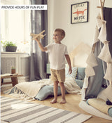 Puzzled Wooden Airplane Model Kits - Water Plane, Spirit of St. Louis, Nieuport 17 & Tri-Plane 3D Wooden Puzzles Set, Educational Adults & Kids Toys DIY Airplane Kit Assembly Planes to Build - 4 Pack Puzzled