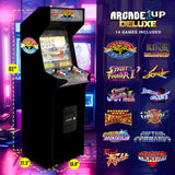 Arcade1Up Street Fighter II CE HS 5 Deluxe Arcade Machine, Compact 5' Tall Stand Up Cabinet with 14 Classic Games and 17" BOE screen, Black ARCADE1UP