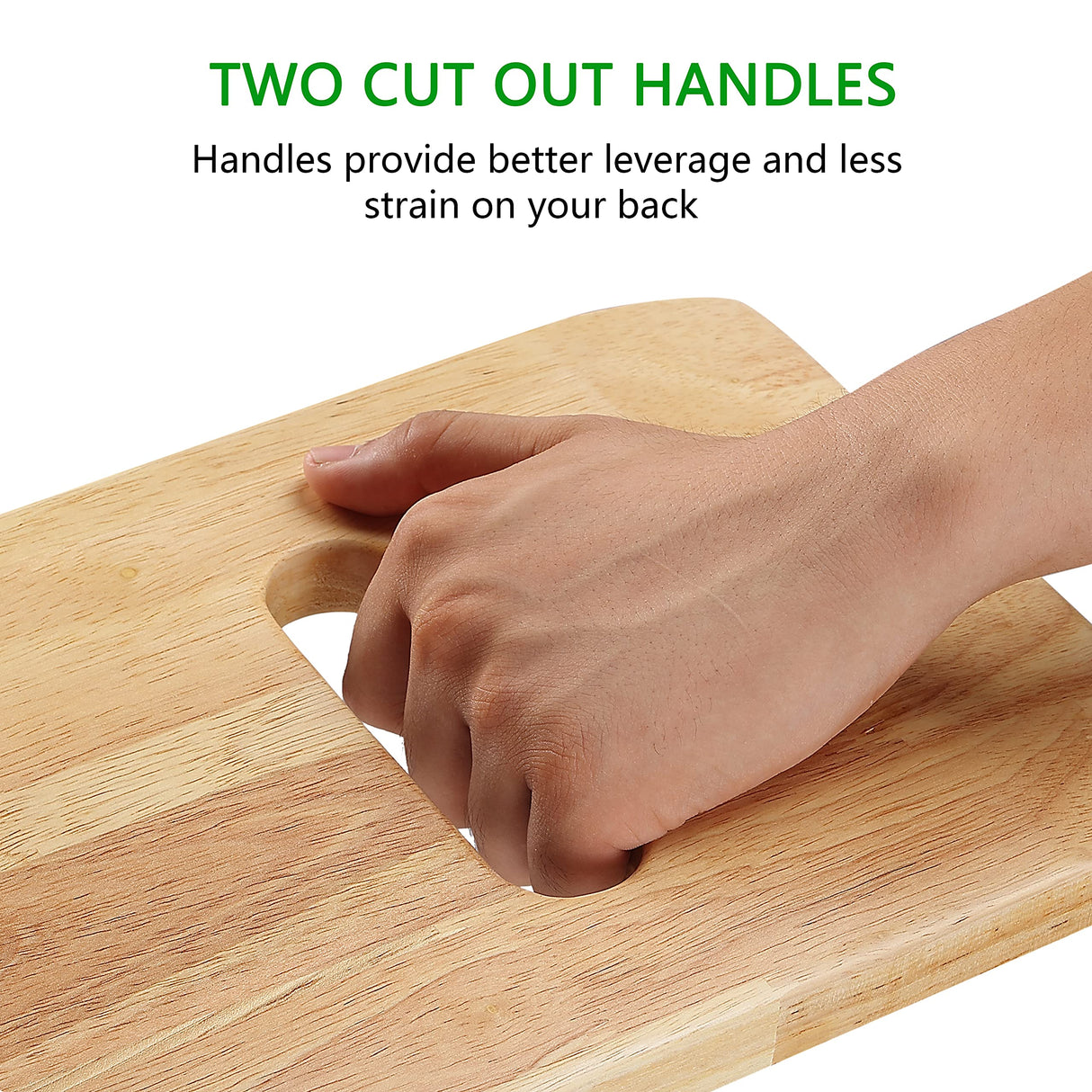 YPCBYNBS Wooden Transfer Board,Made of Heavy-Duty Hardwood for Transferring Disabled Patient,Elderly,Seniors Between Wheelchair,Bed,Commode,or Chair,30" with Two Hand Cutouts YPCBYNBS