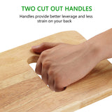 YPCBYNBS Wooden Transfer Board,Made of Heavy-Duty Hardwood for Transferring Disabled Patient,Elderly,Seniors Between Wheelchair,Bed,Commode,or Chair,30" with Two Hand Cutouts YPCBYNBS