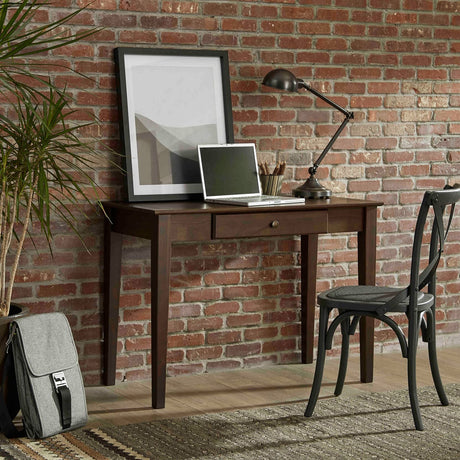 Grain Wood Furniture Shaker 44" Desk/Dressing table, Expresso Grain Wood Furniture