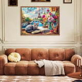 500 Pieces Puzzle for Adults Puzzle Cat Paris Puzzle for Elderly Children, Recycled Paper Jigsaw Puzzle 500 Pieces Challenging Puzzle Family Game Gift for Friends, Finished Size is 21x15 in Jeacirio