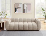 VANOMi 88" Oversized Boucle Sofa, Modern Upholstered Tufted Cloud Couch, Deep Seat Boucle Sofa,Cozy Modern 3 Seater Couch for Living Room, Bedroom, Apartment VANOMi