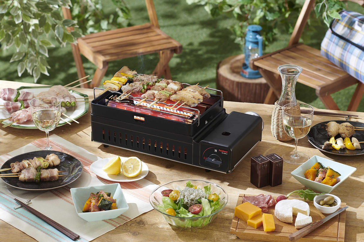Iwatani Portable Gas Grill BBQ Stove ABURIYA2 CB-ABR-2, Black Iwatani