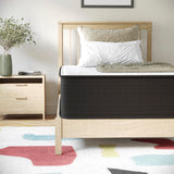 Flash Furniture Dream 12 Inch Hybrid Mattress, Twin Size High Density Foam and Innerspring Mattress in a Box, CertiPur-US Certified Foam Flash Furniture