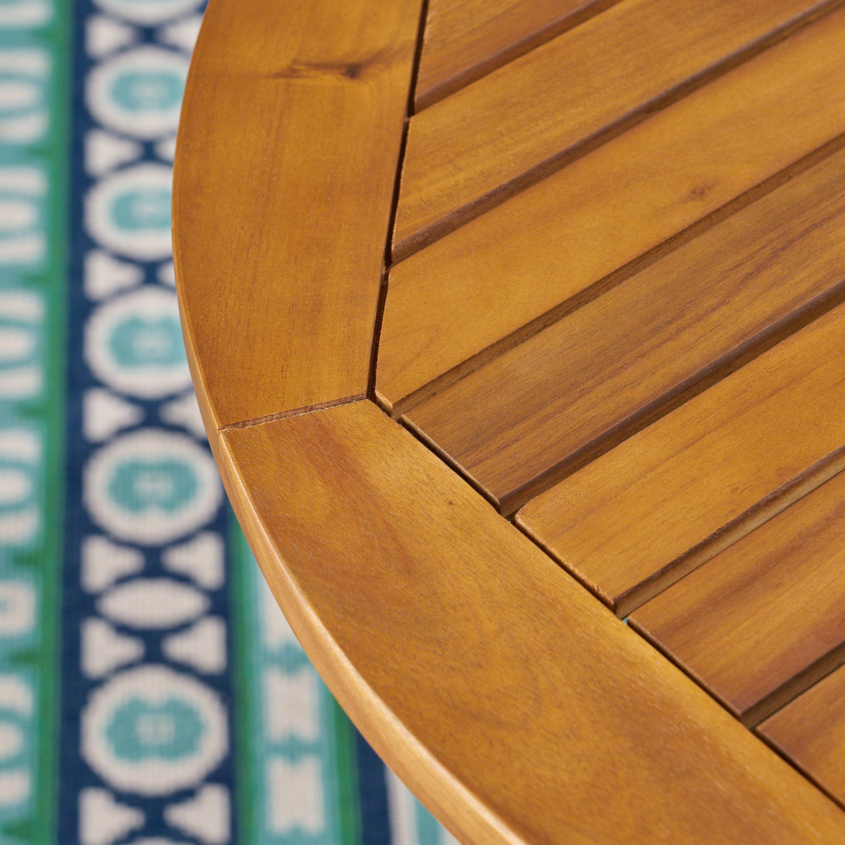 Christopher Knight Home Brigitte Outdoor Round Acacia Wood Bistro Table with X Legs, Teak Christopher Knight Home