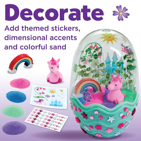 Creativity for Kids Mini Garden: Magical Unicorn Terrarium Kit - Unicorn Gifts for Girls, Kids Craft and Toy, Unique Gifts for Kids (Ages 6+) Creativity for Kids