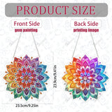 SOURMO Hanging Diamond Art Painting Pendant Mandala Pattern, DIY Double Sided Acrylic Diamonds Painting Board Kit for Adults (Mandala-1) SOURMO