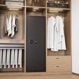 Superday 10-12 Rifle Gun Safe with Keyboard, Quick Access Large Gun Safe for Rifles, Locking Gun Cabinet Rifle Safe with Gun Safes Pockets and Adjustable Rifle Rack for Home, Office Superday